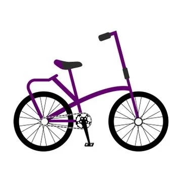 Isolated bicycle icon Illustrazione stock