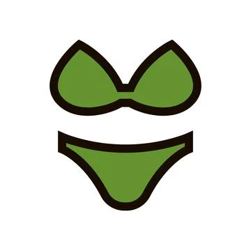 Isolated bikini summer icon vector illustration Stock Illustration