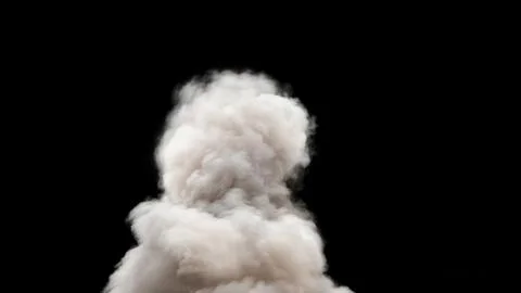 Isolated Billowing and textured cloud of dust tornado starts to rise upwards Stock Illustration