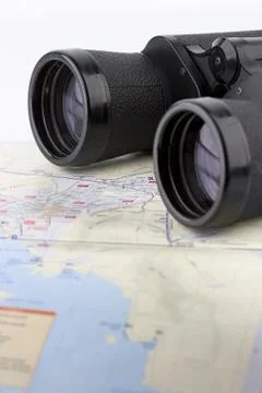 Isolated binoculars Stock Photos