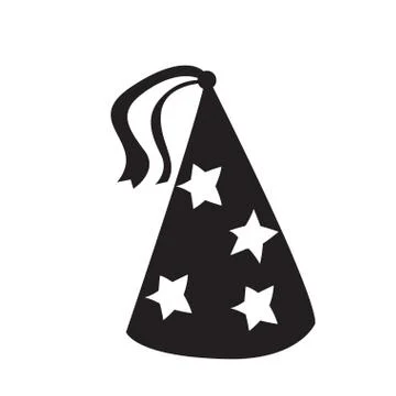 Isolated birthday hat Stock Illustration