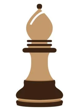 Isolated bishop piece Stock Illustration