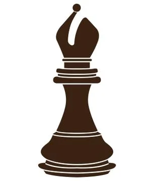 Isolated bishop piece Stock Illustration