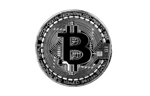 Isolated bitcoin Stock Illustration
