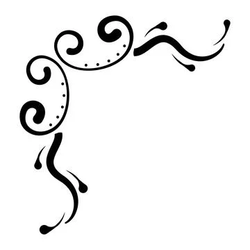 Isolated black border arabesque frame Vector Stock Illustration