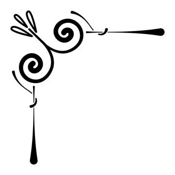 Isolated black border arabesque frame Vector Stock Illustration