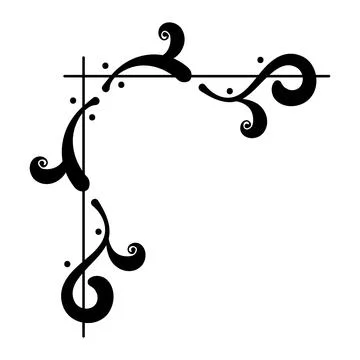 Isolated black border arabesque frame Vector Stock Illustration