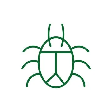 Isolated black bug vector design Stock Illustration