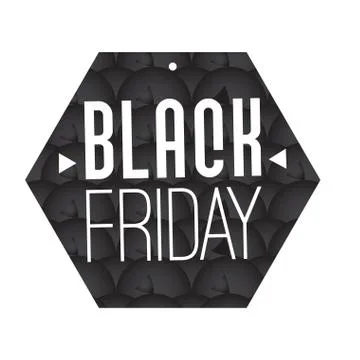Isolated black friday label Stock Illustration