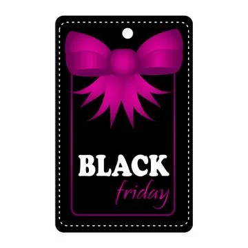 Isolated black friday label Stock Illustration