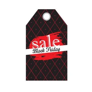 Isolated black friday label Stock Illustration