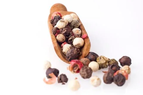 Isolated Black Pepper Stock Photos