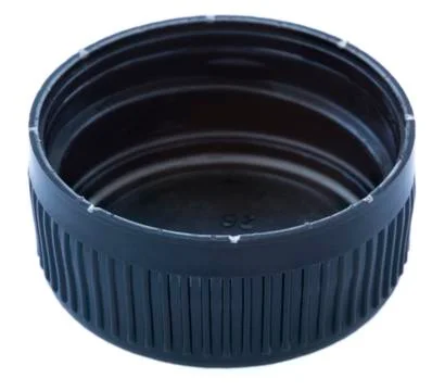 Isolated black plastic cap Stock Photos