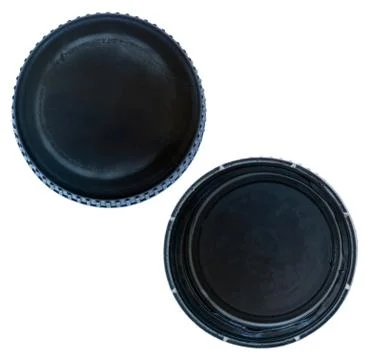 Isolated black plastic cap Stock Photos