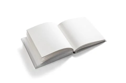 Isolated blank book Stock Photos