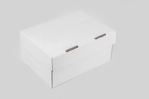 An Isolated blank foldable collapsible rigid box Stock Photos