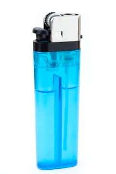 Isolated blue lighter Stock Photos