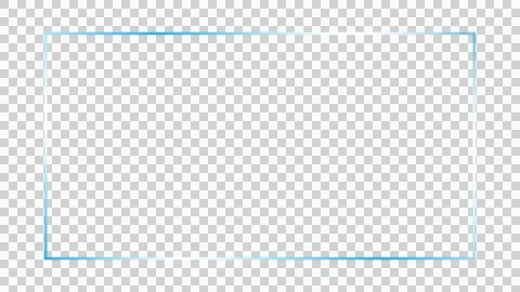Isolated blue rectangle element on transparent background イラスト素材
