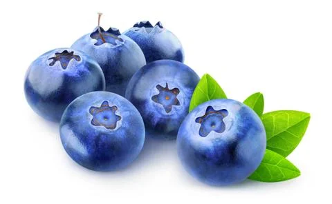 Isolated blueberries Foto stock