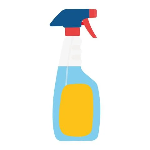 Isolated bottle cleaning Stock Illustration