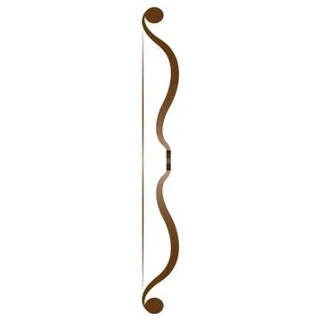 Isolated bow illustration Illustration