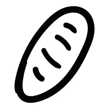 Isolated bread icon flat design Vector Stock Illustration