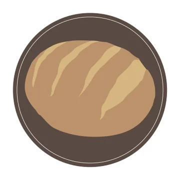 Isolated bread icon Stock Illustration
