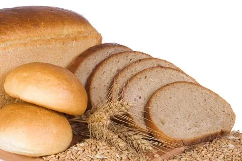 Isolated bread Stock Photos