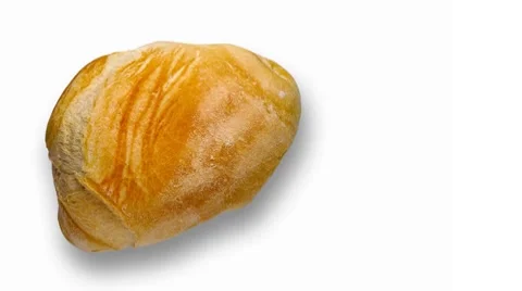 Isolated bread rol Stock-Footage 8928899