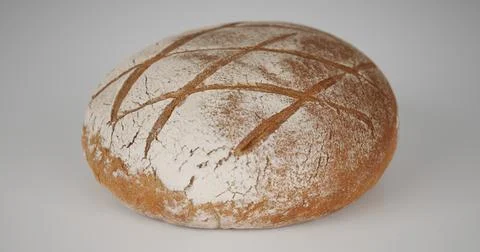 Isolated bread on a white background. Bakery products Stock Photos
