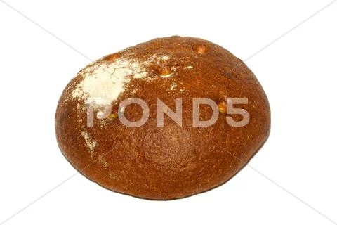 Isolated bread on white background Stock Photos