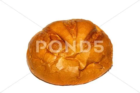 Isolated bread on white background Stock Photos