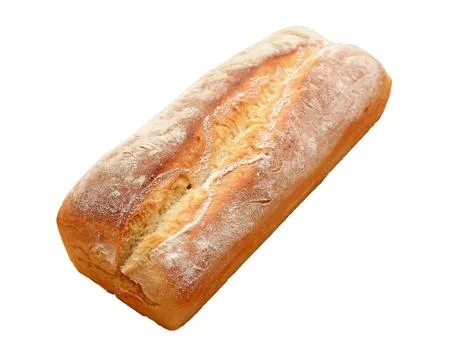 Isolated bread on white 库存照片