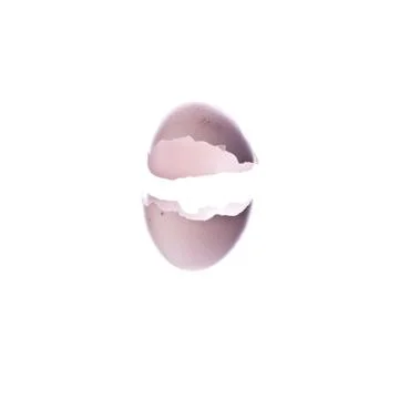 Isolated broken egg Stock Photos