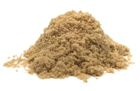 Isolated Brown Sugar Stockfoto's
