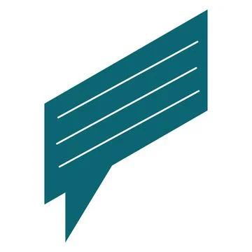 Isolated bubble chat with message icon Vector Stock Illustration