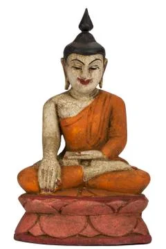 Isolated Buddha Image Stock Photos