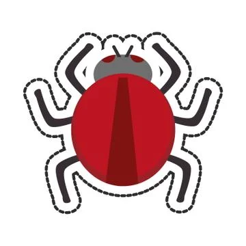 Isolated bug design イラスト素材