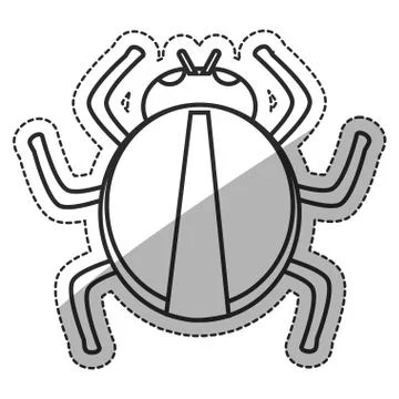 Isolated bug design イラスト素材