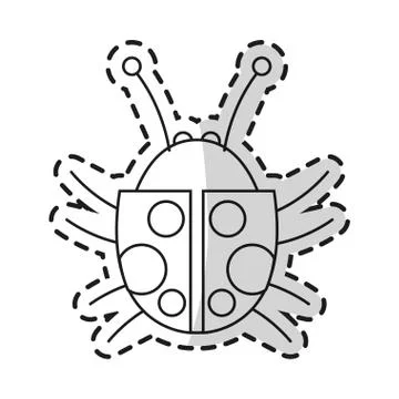 Isolated bug design イラスト素材