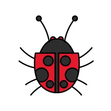 Isolated bug design Stock Illustration