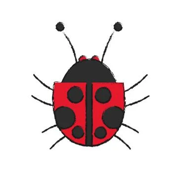 Isolated bug design Stock Illustration