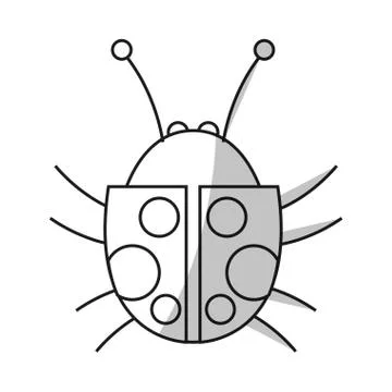 Isolated bug design イラスト素材