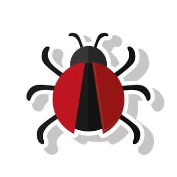 Isolated bug insect design Ilustración de archivo