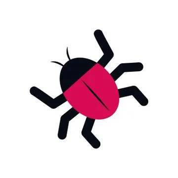 Isolated bug symbol Illustrazione stock