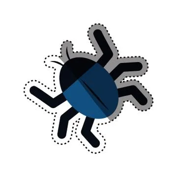 Isolated bug symbol Stock-Illustration
