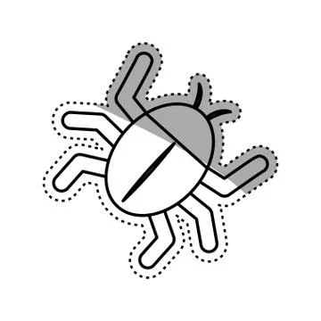 Isolated bug symbol Stock-Illustration