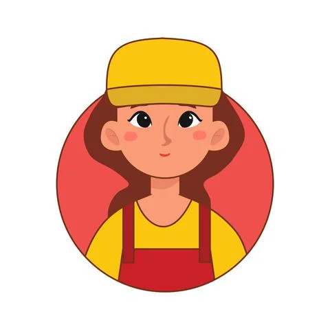 Isolated builder logo Stock Illustration