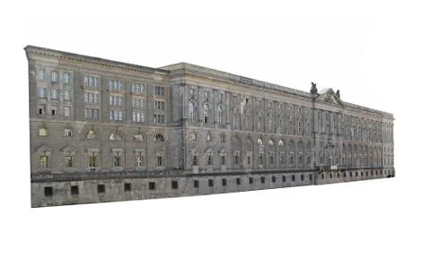 Isolated building facade Stock Photos