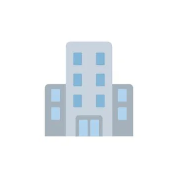 Isolated building icon flat design Ilustración de archivo